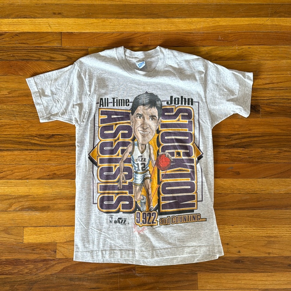 Salem Sportswear John Stockton Vintage Single Stitch
